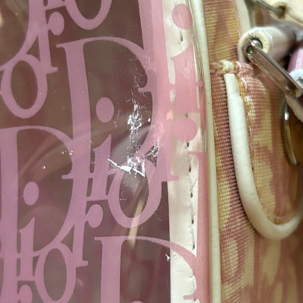 Dior Vintage 2000’s Pink Transparent Monogram Crossbody Bag - Picture 8 of 8